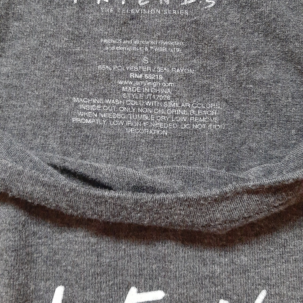FRIENDS Women's Gray Short Sleeve Tee - Picture 2 of 8